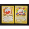 Image 1 : Two Vintage RARE Electrode Non-Holo Pokemon Trading Cards ~ BASE SET & JUNGLE!