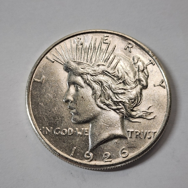 United States 1926-S Silver Peace Dollar - 90% U.S. Silver Coin