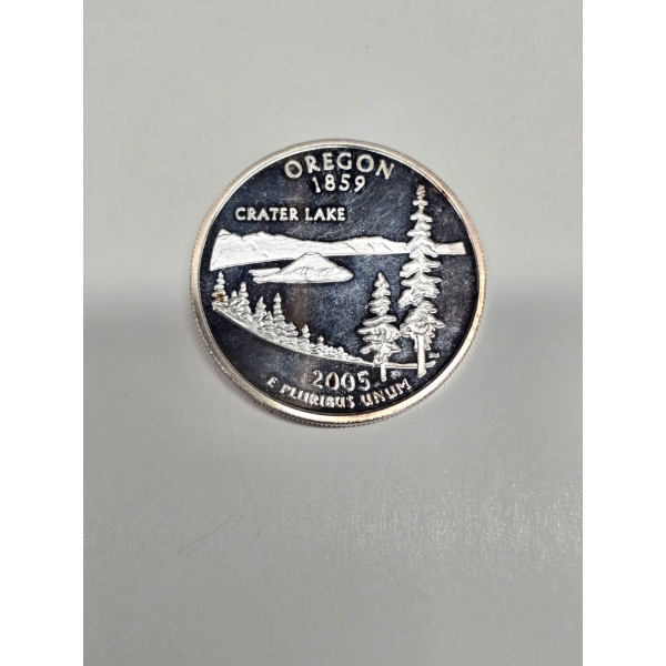 2005 .999 Fine Silver Oregon State Quarter