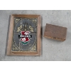 Image 1 : Vintage Framed 20''x14.5'' Framed Becks Mirror And Wood Cigar Box