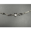 Image 1 : Gorgeous Sterling Silver Heart Bracelet - 8 inches - 3.8 Grams