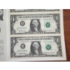 Image 5 : Uncut Sheet of 1999 United States $1 Federal Reserve Bureau of Engraving & Printing ~ $4 Face Value