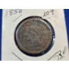 Image 2 : United States 1856 Braided Hair Large Cent