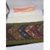 Image 1 : Three Pretty Fabric Table Covers 70"x120'' Including, Pale Peach, Off White Lace Design & Cream Poin
