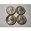 Image 2 : Four 90% Silver United States 1964 Washington Quarters ~ $1.00 in Face Value! ~ VERY NICE COINS!