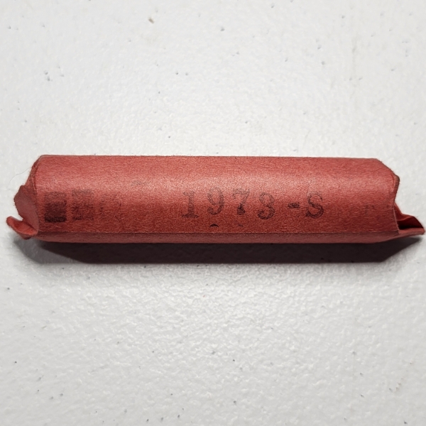 Roll of United States 1973-S Lincoln Memorial Pennies 