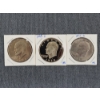Image 1 : Lot of Three Assorted Eisenhower Dollars Including Cameo Proof! 