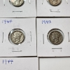 Image 5 : x10 Assorted Years United States 90% Silver Mercury Dimes - Face Value: $1.00