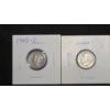Image 1 : 1945-D 90% Silver Mercury Dime & 1947-D 90% Silver Roosevelt Dime - Face Value: $0.20