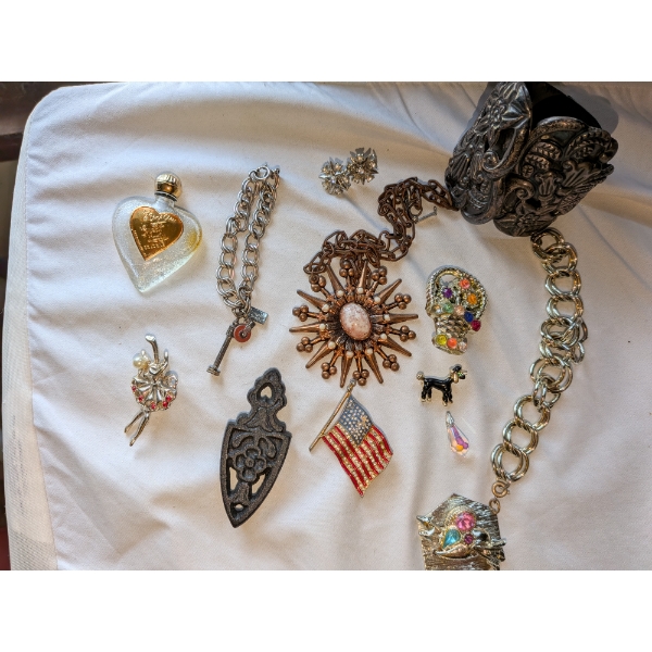 Fun Costume Jewelry Lot, &Two Jewelry Boxes