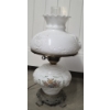 Image 7 : Absolutely Gorgeous Accurate Casting Milk Glass Hand Painted Shades Hurricane Lamp, 21''x11'' Top & 