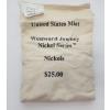 Image 1 : U.S. Mint Westward Journey Nickel Series 2005 American Bison Design $25.00 FV Bank Bag SEALED