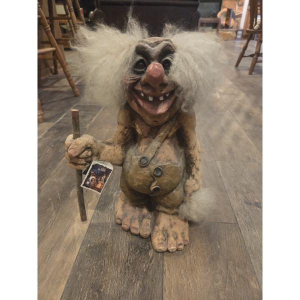 Highly Collectable Vintage Handmade In Norway Torgerson Troll 17"