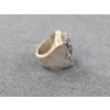 Image 3 : Egyptian Pharaoh Sterling Silver Ring Weighing 73 Grams