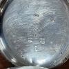 Image 5 : Antique Late 1800's Sterling  Silver Railroad Pocket Watch ~ Total Weight 105 Grams
