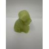 Image 1 : Adorable Degenhart Uranium Glass Dog Figurine - Daffodil Opel - ~2.5 inches