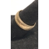 Image 2 : 10K Yellow Gold Art Deco Swirl Pattern Milgrain Edge Wedding Band Ring - Size 6 - Weight: 3.6g