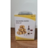 Image 2 : Oak Barrel Shaped Wine 3 Pc Set