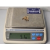 Image 4 : 2 Pairs of 14K Gold Earrings: Drop-Style Diamond Earrings & Oval-Cut Blue Stones Earrings TW: 5.1g