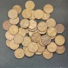 Image 1 : $0.50 Face Value of Unsearched Assorted Years Lincoln Wheat Cents 