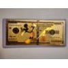 Image 1 : Rare Disney Mickey Mouse Gold Foil .999999 - 24K Gold Note In Protective Holder - Mint Condition
