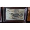 Image 3 : 2 Pc Framed Foil Fish Prints As Shown - Nice Den Collectible Decor