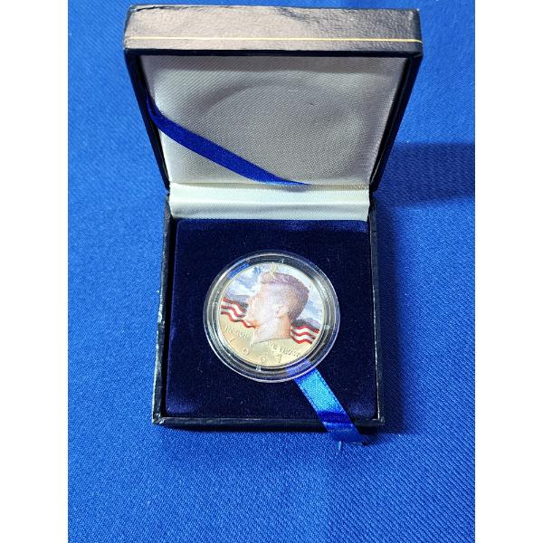 1967 Colorized Kennedy Half Dollar in Display Box