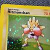 Image 2 : Hitmonchan 8/130 Holo Rare Vintage Base Set 2 Pokemon Trading Card ~ FT. Nice Holo Swirl!