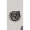 Image 2 : Sterling Silver Art NOUVEAU Lady Face Profile Marcasite Ring & DANECRAFT 7" Bracelet - Weight: 26.1g