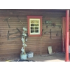 Image 1 : 12pc Outdoor Decor with Old Tools and 65" Water Can Fountain