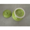 Image 5 : Beautiful Fiestaware Fiesta Chartreuse Sugar Bowl - Mint Condition In Original Box