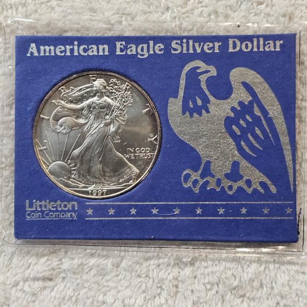 1997 1 Troy Oz. .999 Fine Silver American Eagle Round