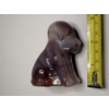 Image 9 : Adorable Degenhart Vintage Glass Dog Figurine -Orchid