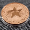 Image 4 : One Troy Ounce .999 Fine Copper Round ~ Colorized Ft. Black Panther In Front of Blood Moon