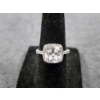 Image 3 : Stunning Platinum Ring Ft. Lighter Clear Stone - Weighs 4 Grams - About Size 6.5