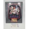 Image 1 : LARGE WALL PLAQUE - SIGNED   NOLAN RYAN "KING OF K"   W 23K GOLD STAMP & COA 14 1/2 x 12