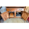 Image 2 : Wood Cupboard 35"x34" With Contents
