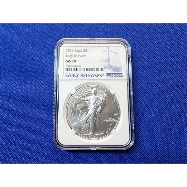 2023 Silver Eagle "Early Releases" 1 oz Fine Silver NGC MS 70