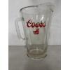 Image 3 : Vintage Coors Banquet Beer 9 Inch Glass Beer Pitcher - Mint Condition