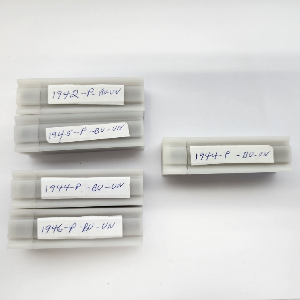 $2.50 Face Value of Assorted U.S. Lincoln Wheat Cents in Tubes
