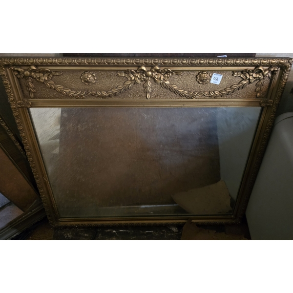 Vintage Wall Mirror with Gold Color