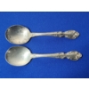 Image 1 : 2 - Gorham Melrose Sterling Silver Spoons - TW: 86.5g
