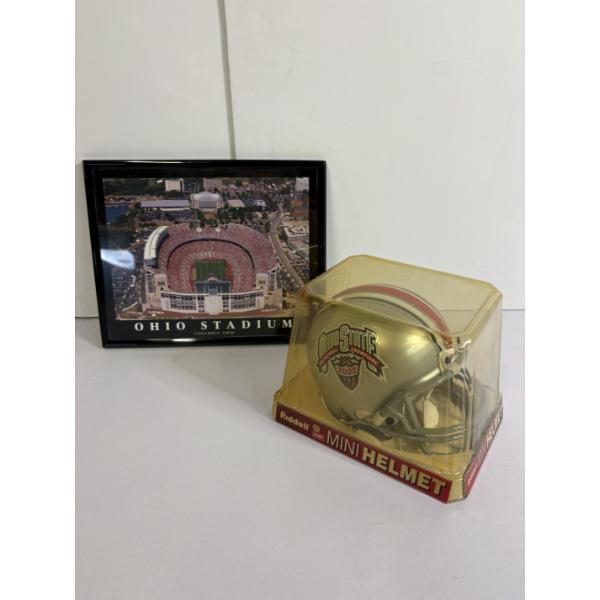 OSU Craig Krenzel & Alex Stephanovich Autographed Riddell Mini Helmet & Stadium Framed Photo!