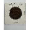 Image 1 : 1819 United States One Cent Large Cent Coin - Large Penny - Beautiful Coin
