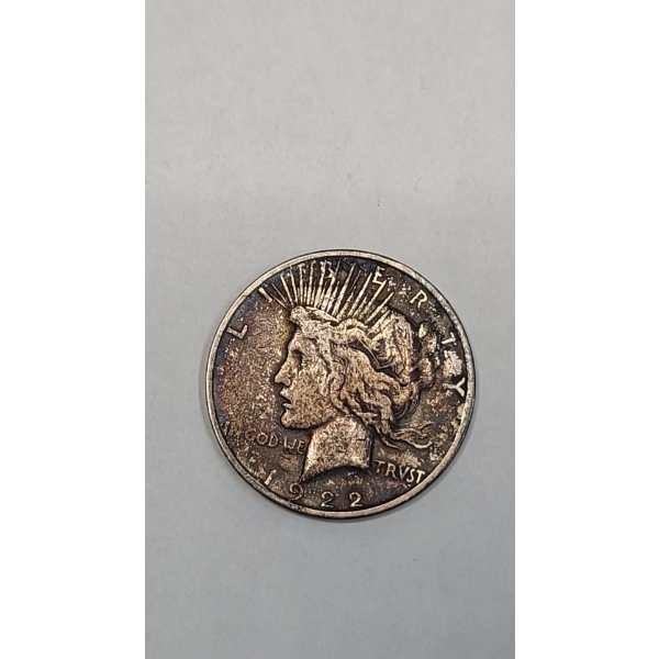 1922-D 90% Silver Peace Dollar