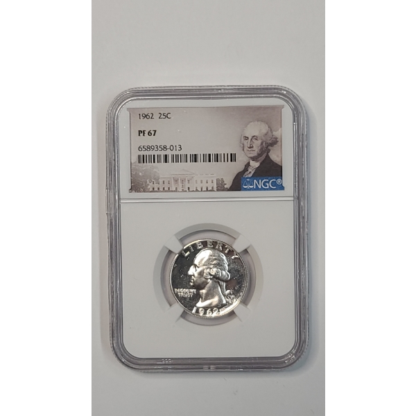 NGC 1962 PF 67 90% Silver Washington Quarter 