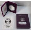 Image 1 : United States Mint 1990-S 1 Oz .999 Fine Silver Proof American Eagle In Original Packaging