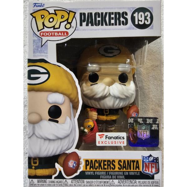 Funko Pop! Football #193 - GB Packers Santa - NFL Licensed - Fanatics Exclusive Edition