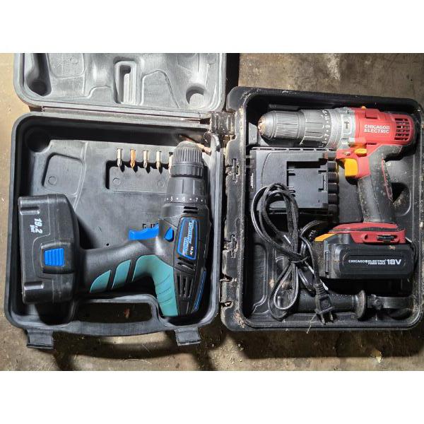 *Pick Up At Louisville Home - No Shipping Available* Chicago Electric 18V Cordless Drill And 19.2V P