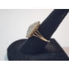 Image 2 : Stunning 14K Yellow Gold Diamond Cluster Ring - Size 6.5 - TW: 3.7g